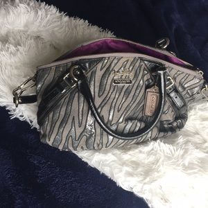 Zebra Print Coach Bag